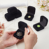 Plastic Cover with Velvet Brooch Packing Boxes VBOX-WH0012-04A-3