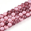 Transparent Baking Paint Glass Beads Strands DGLA-N009-10mm-03-1