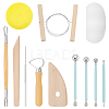 32Pcs 4 Styles Wood Double Heads Modeling Clay Sculpting Tools Set TOOL-BC0003-39-1