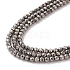 Electroplate Glass Beads Strands X-GLAA-H021-01A-FP12-5