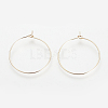 Brass Hoop Earrings X-KK-S327-11KC-2