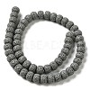 Natural Lava Rock Dyed Beads Strands G-Z036-A01-M-3