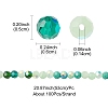 Electroplate Glass Beads Strands EGLA-YW0002-A05-4