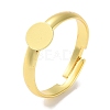 Rack Plating Adjustable Brass Ring Findings X-KK-F090-08G-01-1