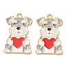Alloy Enamel Pendants AL-CBA5FAE-05G-B-1