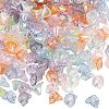 500Pcs Transparent Acrylic Bead Caps TACR-SP0001-06-1