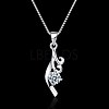 Trendy 925 Sterling Silver Pendant Necklaces NJEW-BB22405-8