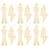 3D Plastic Self-Adhesive Man & Woman Pattern Mirror WC Sign DIY-WH0308-145A-1