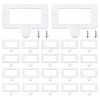 25Pcs Rectangle Zinc Alloy Label Frame Card Holder AJEW-FH0008-75A-1