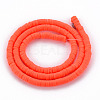 Handmade Polymer Clay Bead Strands CLAY-T002-4mm-44-2