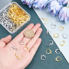 160Pcs 2 Colors Brass Leverback Earring Findings KK-FH0002-92-4