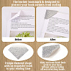Glitter Imitation Leather Book Corner Protectors AJEW-TAC0038-03A-4