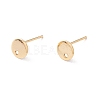 201 Stainless Steel Stud Earring Findings X-STAS-P308-09A-G-1