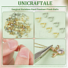 120Pcs 2 Colors 316 Surgical Stainless Steel Pendant Pinch Bails STAS-UN0056-69-5