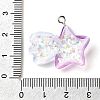 Transparent Resin Pendants RESI-H036-01B-3
