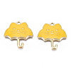 Rack Plating Alloy Enamel Pendants ENAM-T011-191A-2