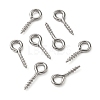 Tarnish Resistant 304 Stainless Steel Screw Eye Pin Peg Bails X-STAS-L234-165C-P-5