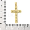 Brass Micro Micro Pave Clear Cubic Zirconia Pendants KK-A212-01O-G-3