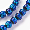 Handmade Silver Foil Glass Lampwork Beads LAMP-P051-G10-6mm-2