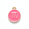 Alloy Enamel Pendants X-ENAM-S124-01B-03B-2