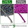 12/0 FGB Grade A Rainbow Transparent Mini Glass Seed Beads X-SEED-Q010-F556-2