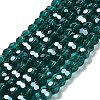Electroplate Glass Bead Strands EGLA-R015-4mm-13-1