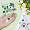 80Pcs 4 Colors Transparent Glass Beads GLAA-HY0001-58-4