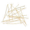 Brass Flat Head Pins KK-G331-11-0.7x51-2