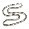 Non-Tarnish 201 Stainless Steel Curb Chain Necklaces NJEW-Q336-06A-P-4