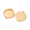 Brass Connector Cabochon Settings KK-F898-21E-G-2