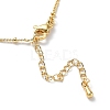 Flower Brass Micro Pave Cubic Zirconia Pendant Necklaces for Women NJEW-A015-12KCG-3