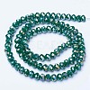 Electroplate Glass Beads Strands EGLA-A044-P1mm-B09-2