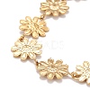 Enamel Daisy Link Chains Bracelet BJEW-P271-01G-4