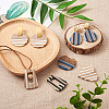 Beadthoven 16Pcs 8 Style Resin & Wood Pendants RESI-BT0001-20-16