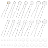 30Pcs 6 Styles Iron Hair Fork Findings IFIN-UN0001-27-1