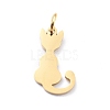 201 Stainless Steel Pet Charms STAS-D176-01G-2