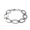 Tarnish Resistant 304 Stainless Steel Link Chain Bracelets BJEW-G582-41P-1