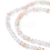 Electroplate Glass Beads Strands EGLA-yw0002-C07-2