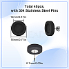 40Pcs Wooden Stud Earring Findings FIND-SC0012-24-2