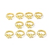 Cubic Zirconia Rectangle Hoop Earrings EJEW-E270-04G-05-3