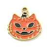 Halloween Theme Ion Plating(IP) 304 Stainless Steel Enamel Charms STAS-M011-03H-1