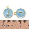 Golden Plated Alloy Enamel Charms ENAM-S118-04J-3