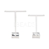 T Bar Organic Glass Earring Display Stand X-EDIS-G001-01-2