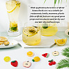 AHADERMAKER 24Pcs 8 Styles Fruit Theme Plastic Cabochons KY-GA0001-25-6