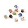 Fashewelry 10pcs 5 colors Cat Eye Glass Charms CE-FW0001-01-2