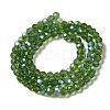 Electroplate Transparent Glass Beads Strands EGLA-A035-T4mm-L11-2