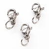 Tarnish Resistant 304 Stainless Steel Lobster Claw Clasps LS-STAS-G240-01A-P-1