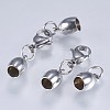 Tarnish Resistant 201 Stainless Steel Cord Ends STAS-F145-03P-9x6mm-2