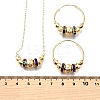 Bohemia Brass Jewelry Set SJEW-F224-02G-3
