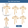 16Pcs Brass Micro Pave Clear Cubic Zirconia Pendants KK-SC0005-22-2